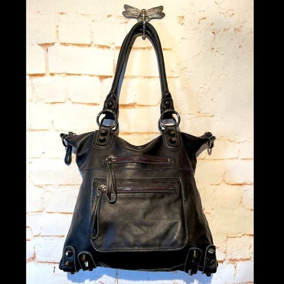 Linea Pelle Dylan Large Speedy Satchel Purse - Picture 2 of 7